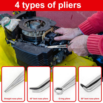 Long Handle - Hose Gripper , Spark Plug Removal , Hose Clamp Pliers Set