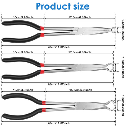 Long Handle - Hose Gripper , Spark Plug Removal , Hose Clamp Pliers Set