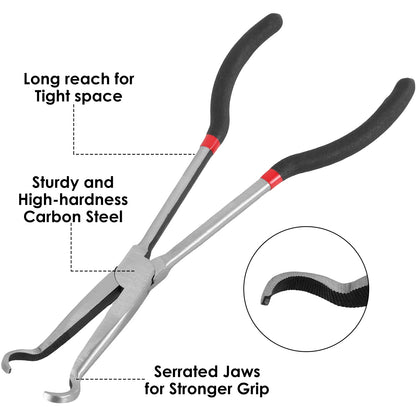 Long Handle - Hose Gripper , Spark Plug Removal , Hose Clamp Pliers Set