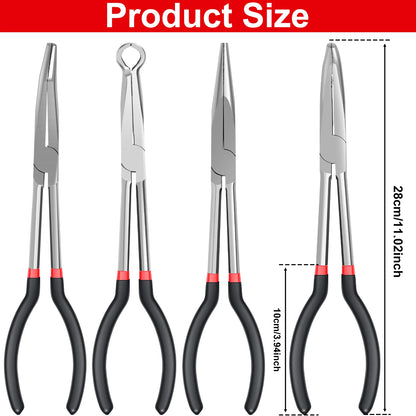 Long Handle - Hose Gripper , Spark Plug Removal , Hose Clamp Pliers Set