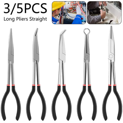 Long Handle - Hose Gripper , Spark Plug Removal , Hose Clamp Pliers Set