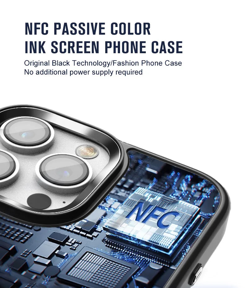 ATBLoot E-Ink iPhone Case – NFC, MagSafe & DIY Display (iPhone 13–16)