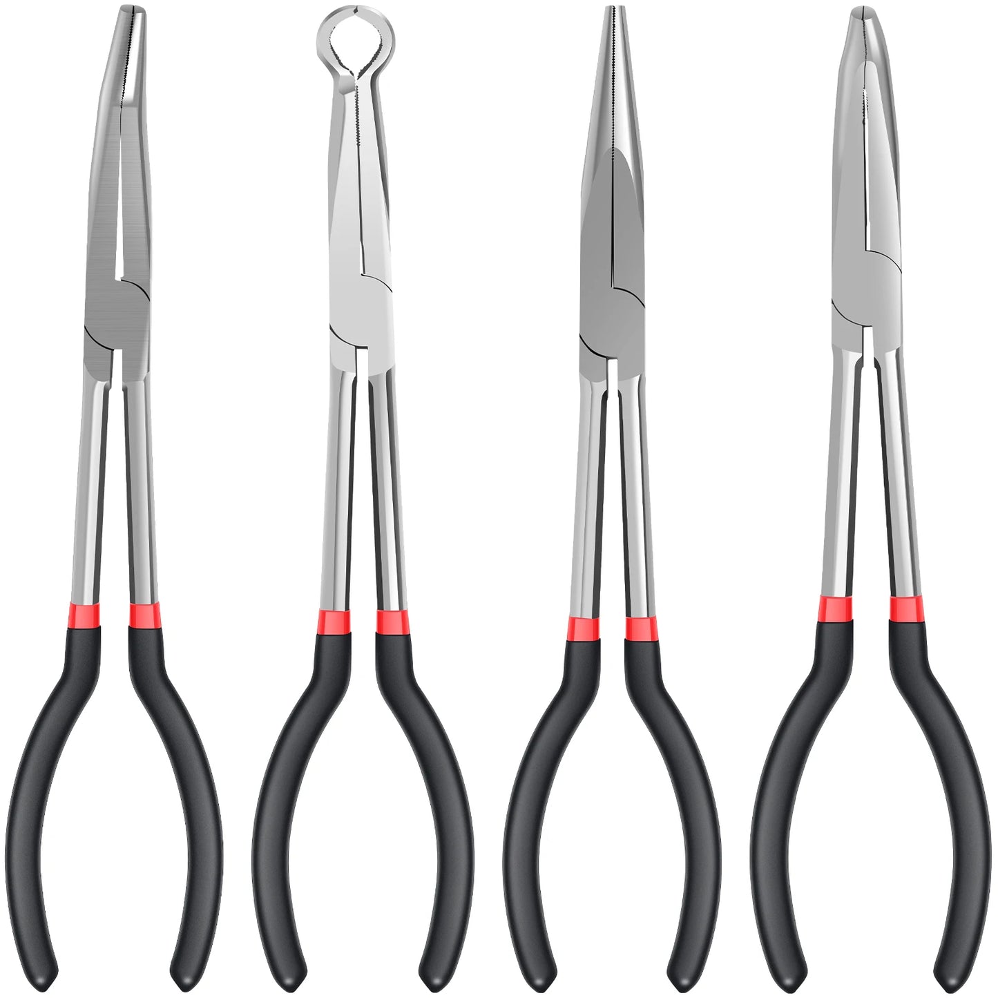 Long Handle - Hose Gripper , Spark Plug Removal , Hose Clamp Pliers Set