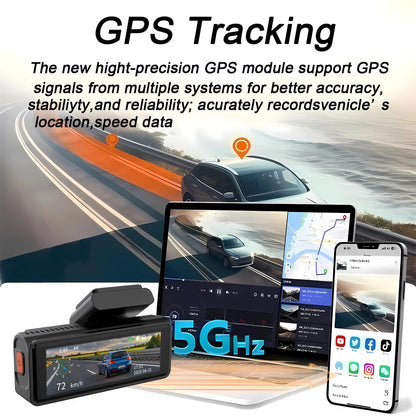 VIRALET Sentinel 4K Dash Cam – WiFi, GPS & 24H Night Vision
