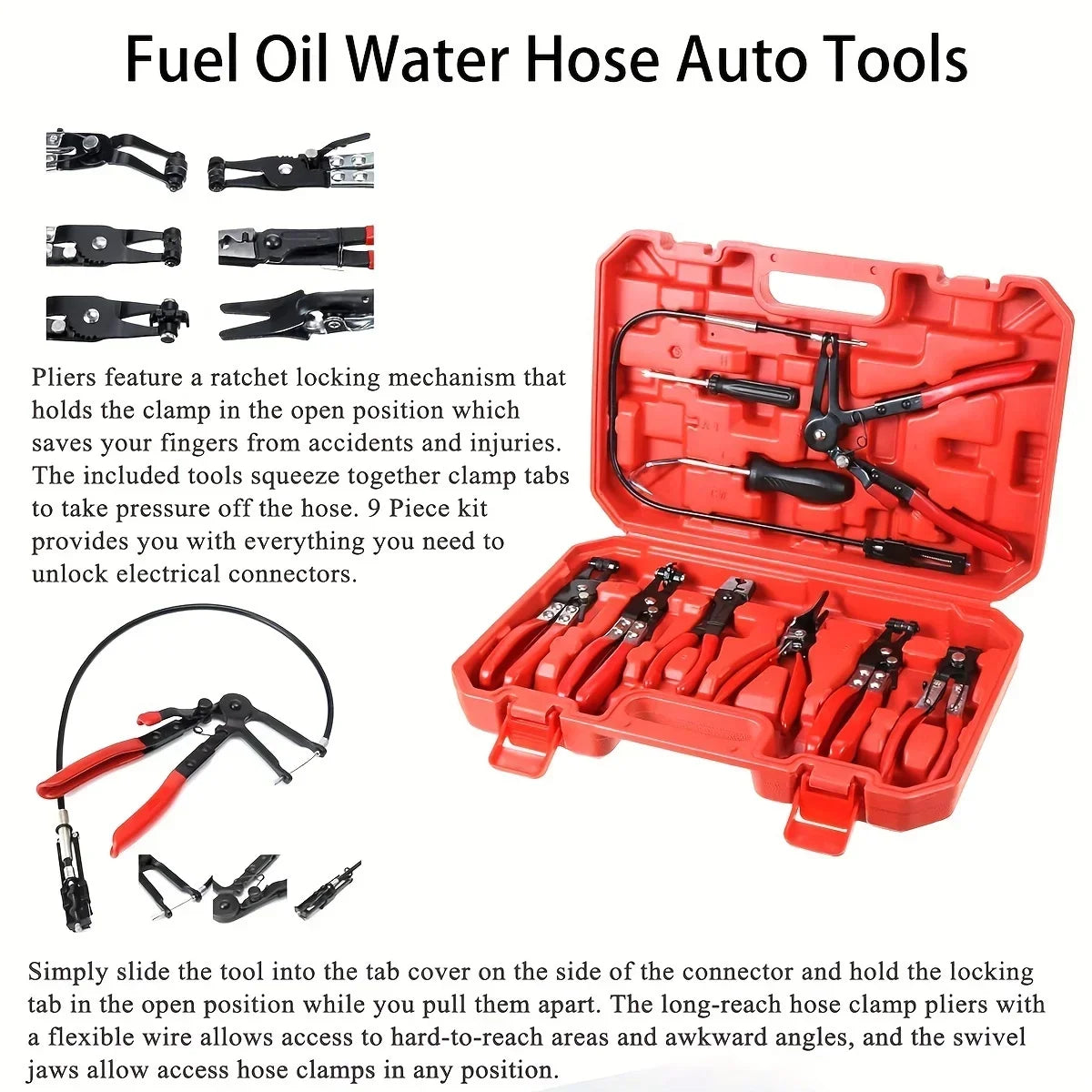 9pcs  Hose Clamp Pliers - Master Set